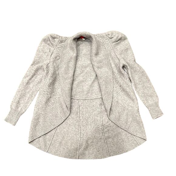 Jennie Liu 100% Pure Cashmere Celine CableKnit Open Cardigan Sweater XS - Picture 2 of 8